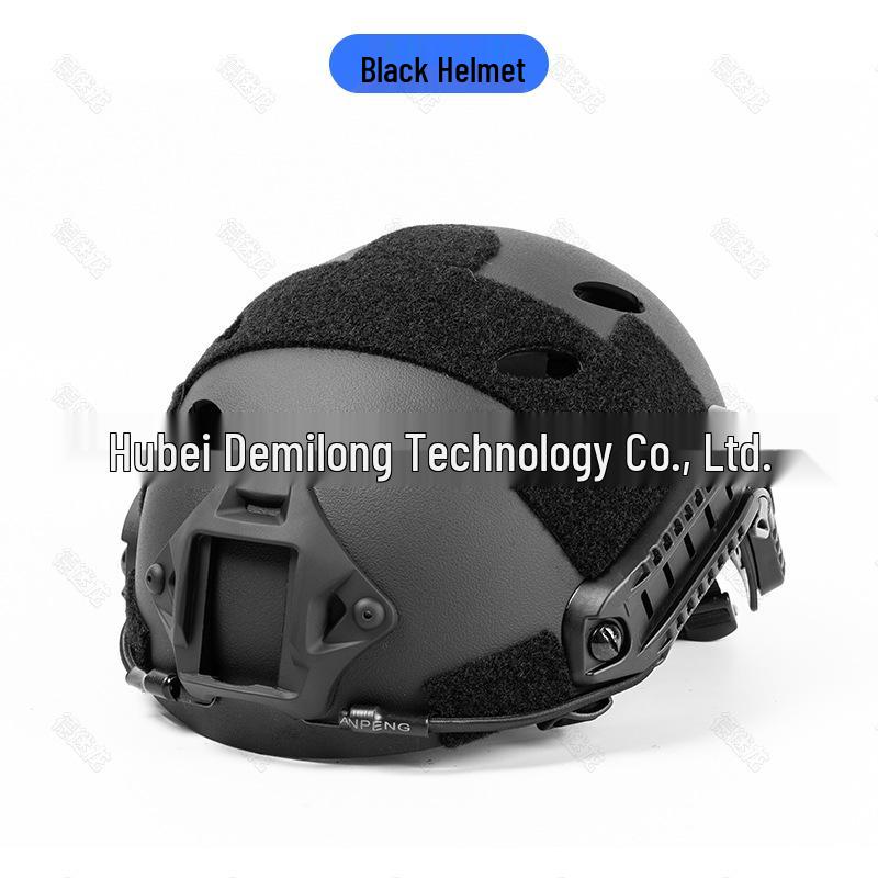 FAST Tactical Helmet with Adjustable Camouflage Cover - Breathable Military CS Protective Gear