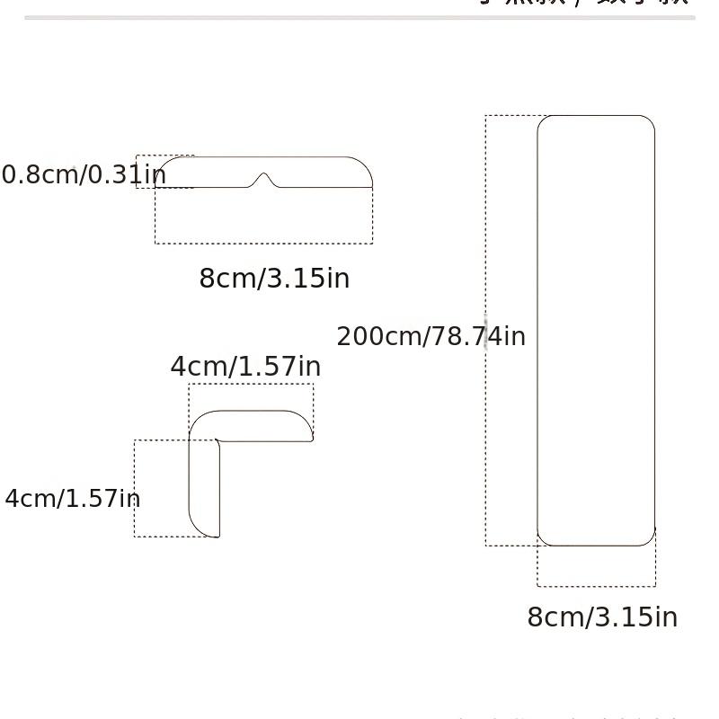 1PC Home Table Edge Sticker Wide Wrapped Edge No Sticker Corner Bumper 2M Safety Table Corner Protector Thickened Traceless