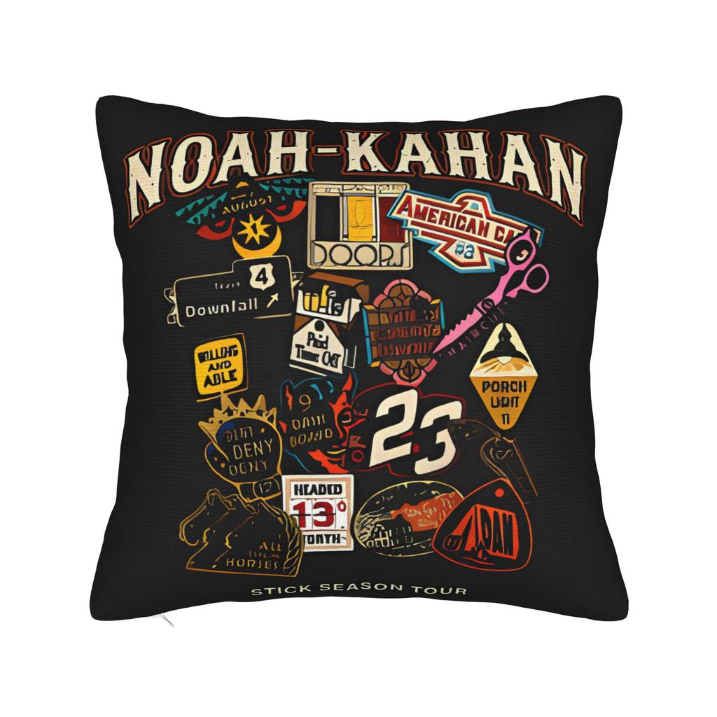 Noahs Kahans Art Bootleg Merch Pillow Cover Fashion Pillow Case For Living Room Sofa Soft Pillowcases Gift Idea