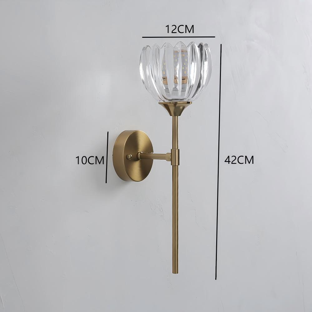 Modern Color Glass led Wall Light Bedroom Lights Nordic Flowers Wall Lamp for Living Room Dining Room Bedside Sconce Home Decor