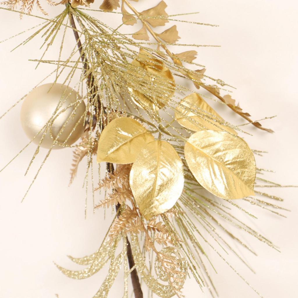 Christmas Garland with Ornaments Flexible Artificial Reusable for Mantel