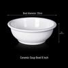 Thickened White Porcelain Soup Bowl