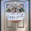 Front Door Farmhouse Wreath: Welcome Sign for Spring & Summer Decor