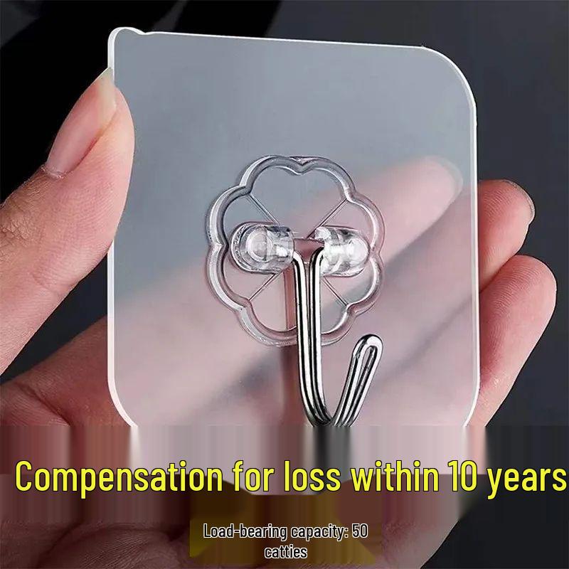 

Enhanced Traceless Suction Cup Hook for Walls - No-Drill Solution for Bedroom, Kitchen, Bathroom