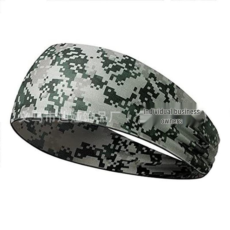 European & American Sweat-Wicking Antiperspirant Running Headband - Women's Sports Sweat-Absorbing Headscarf