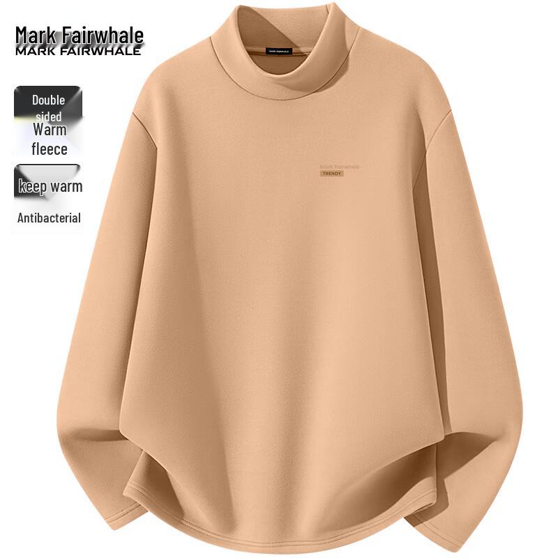 Mark Fairwhale Men's Double-Sided Brushed Fleece-Lined Thermal Long-Sleeve Base Layer T-Shirt