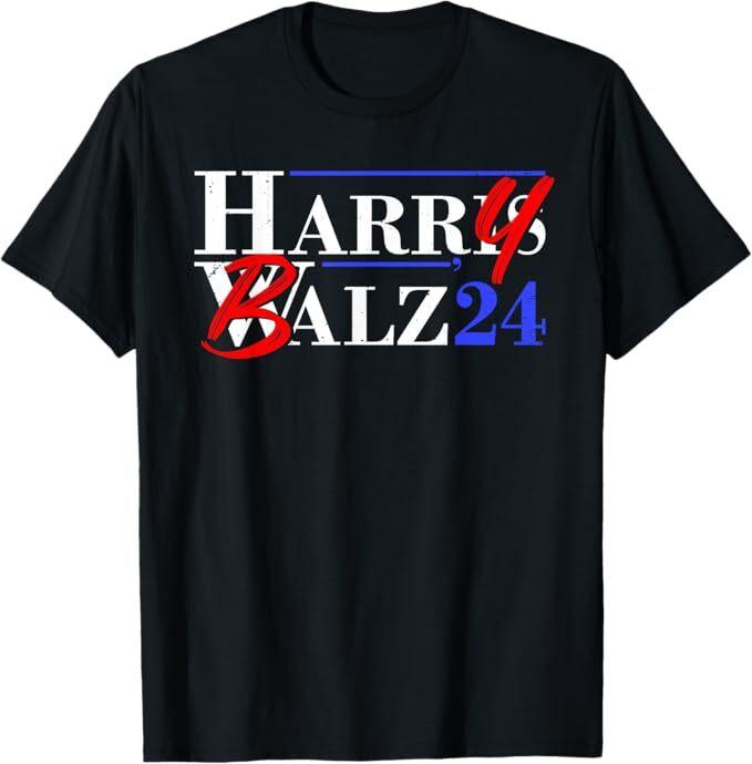 Harry Balz 2024 Funny Kamala Harris and Tim Walz 2024 T-Shirt