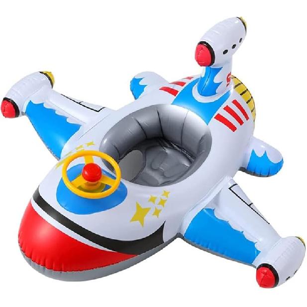 Cute Child Kids Inflatable Pool Float PVC Summer Swim Float Air Bed Lake Boat Swimming Floats with 2 Handles Surfing Raft Bodyboard Floating Mattress