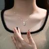 Dynamische Zirkon-Halskette, Leichter Luxus, Kompakt, Exquisit, Vielseitig, Schlüsselbeinkette, Nischendesign, Halsdekoration