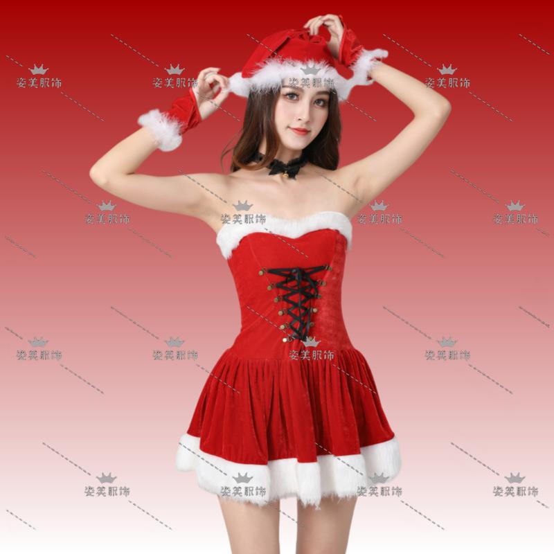 2024 New Christmas Clothing Christmas Uniform Set Cos Clothing Christmas Costume Full Set Santa Claus Halloween
