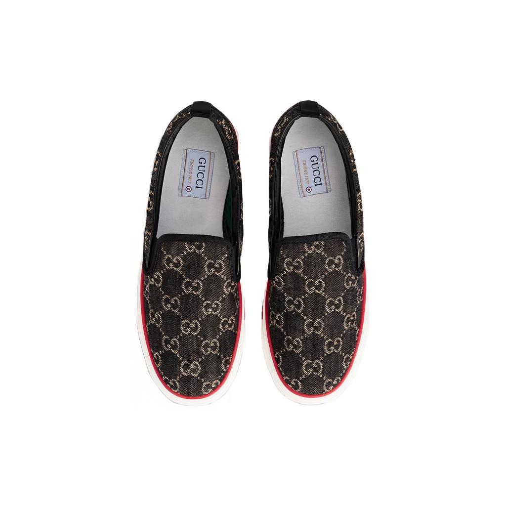 Gucci Tennis 1977 Slip-On 'GG Black Denim' 643489 UN360 1294