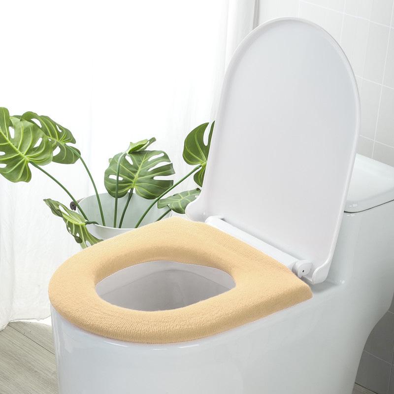 Universal Washable Knitted Toilet Mat and Disposable Cover for All Seasons
