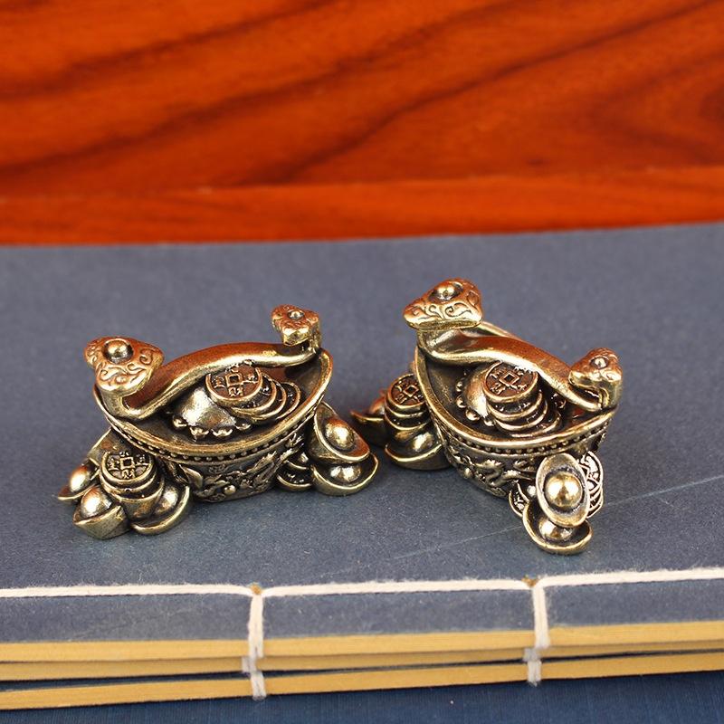 1 Stück Instant Glück und Erfolg Ornament Messing Pferd Tierkreiszeichen Reichtum Anziehend und Schützend Heimdekoration Chinesisches Neujahrsgeschenk
