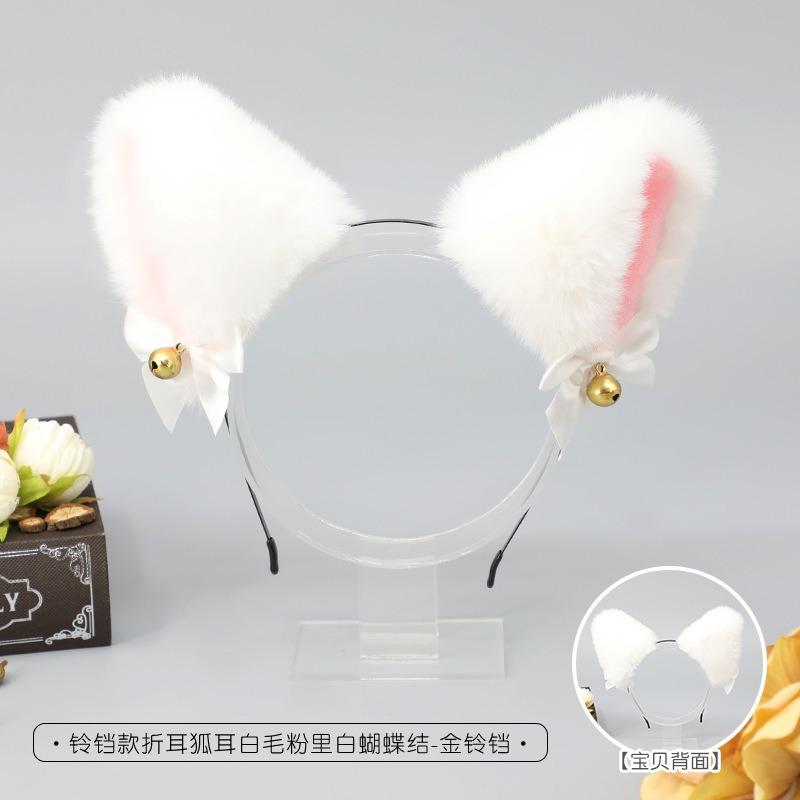 Handmade Animal Ear Headband Cute Plush Cat Ears Olita Headgear Fox Ear Accessories Cat Ear Headband