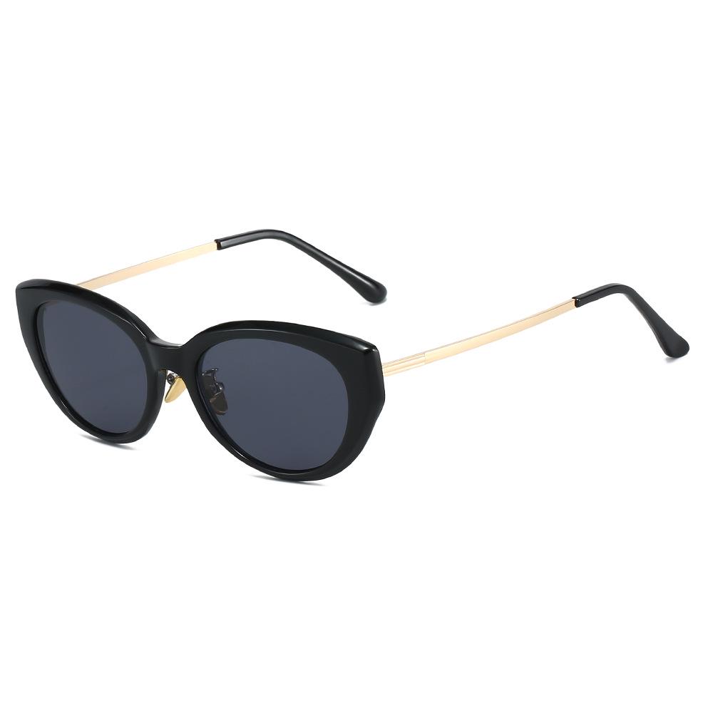 High-End Korean Style Cat-Eye Women's Sunglasses, UV Protection, Polarized TR9122