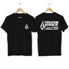 Men's Fashion T-shirt, Oversized Cotton Double-sided Casual Volcom Stone T-shirt, Graphic Sports T-shirt, Breathable Streetwear