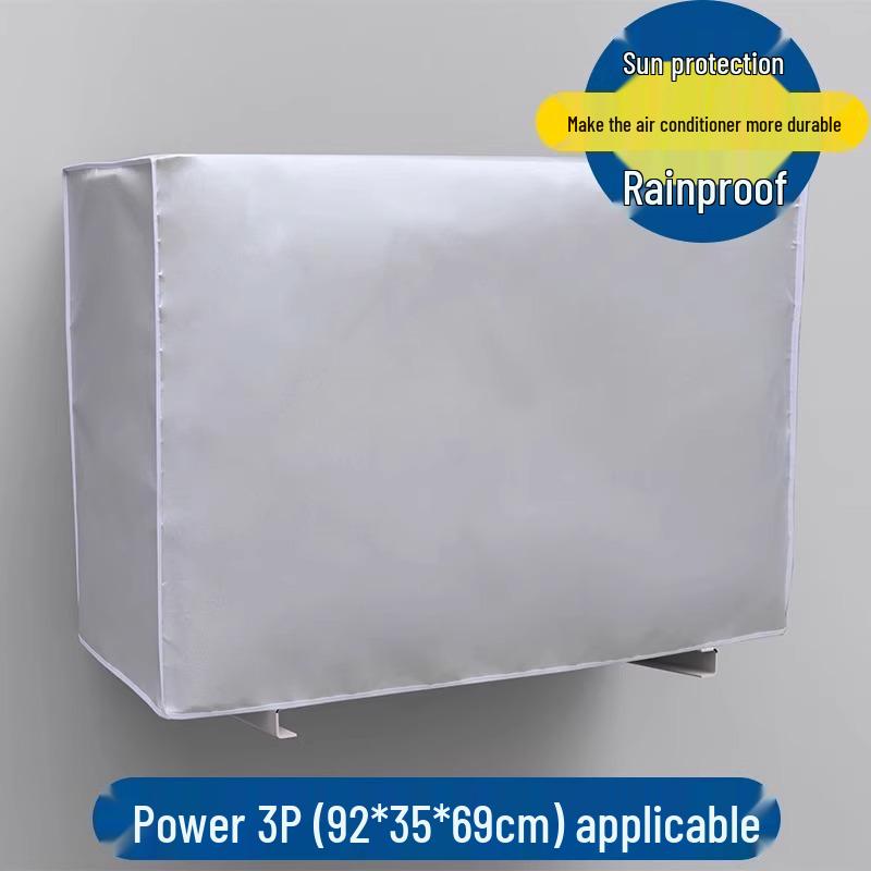 Outdoor AC Unit Protective Cover - Rain & Sun Resistant, Dustproof for Haier, Midea, Gree Central Units
