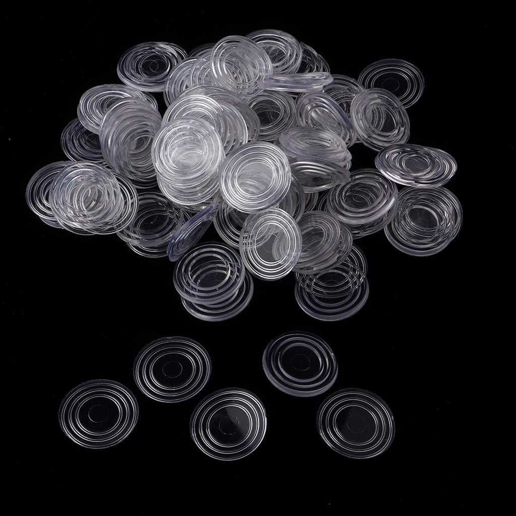 100 Pack Clear Rubber Feet Bumpers Pads Transparent Buffer Tips Cabinet Door Noise Dampening