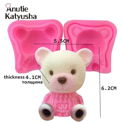3D lāča silikona kūkas veidne silikona fondant veidne 3D kūkas veidne cupcake želejas konfekšu šokolādes dekorēšanai cepšanas rīku veidnes