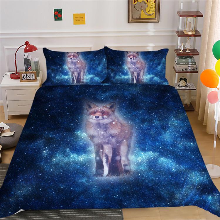 Digital Printing Bedding Three-Piece Polyester Star Animal Series