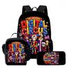 Kids Cartoon Backpack Set With Lunch Bag Pencil Case - Lightweight Ergonomic School Grades 1-6
