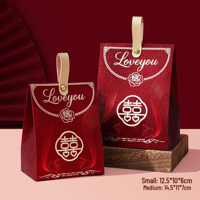 2025 Wedding & Engagement Candy Gift Boxes - Empty Souvenir Handbag Packaging