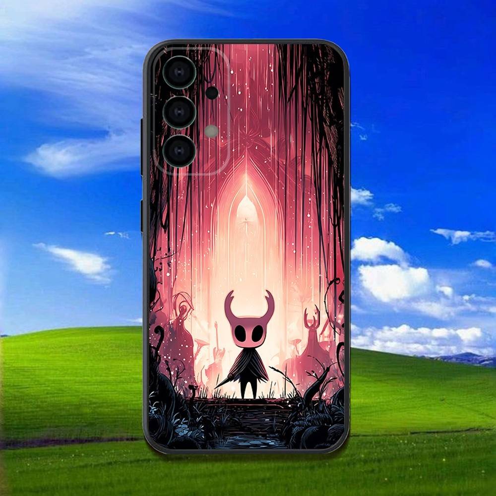 H-Hollow K-Knight Silksong Phone Case For Samsung Galaxy A13,A21s,A22,A31,A32,A52,A53,A71,A80,Soft Black Shell