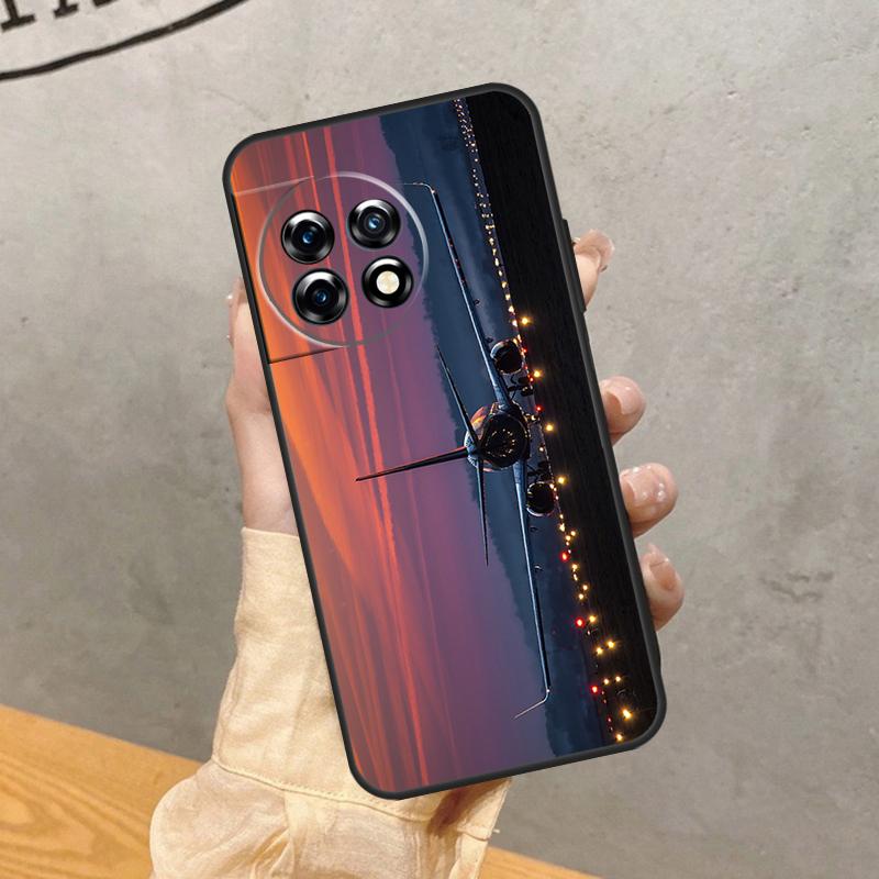 Airplane Plane Aircraft Case For OnePlus 15R 13T 13R 13 12 12R 11 10 9 Pro 10T 8T Nord 5 CE 2 3 4 Lite N20 N30 Cover