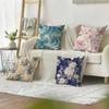 Classic Pattern Cushion Cover Natural Linen Organic Fabric Double-Sided Printing Sofa Home Decor Gift Pillow Cover
