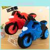 Plush Motorcycle Pillow Toy Soft Crystal Velvet Cushion For Boys Logo Customized
