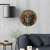1Pc Thickened 7.8 Inch Round Aluminum Sheet Decorative Painting Ornaments for Holiday Outdoor Yard Garden Home Decoration