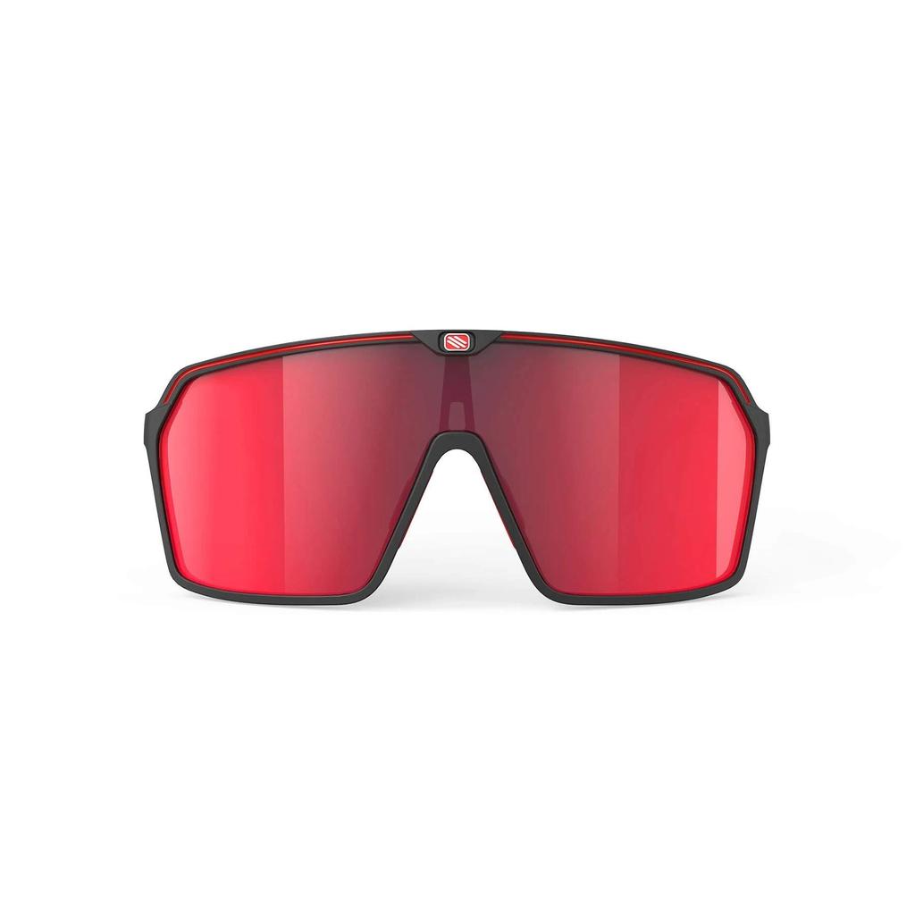 Rudy Project SPINSHIELD Sports Black Matte Sunglasses, Multi-Laser Red, SP723806-0002