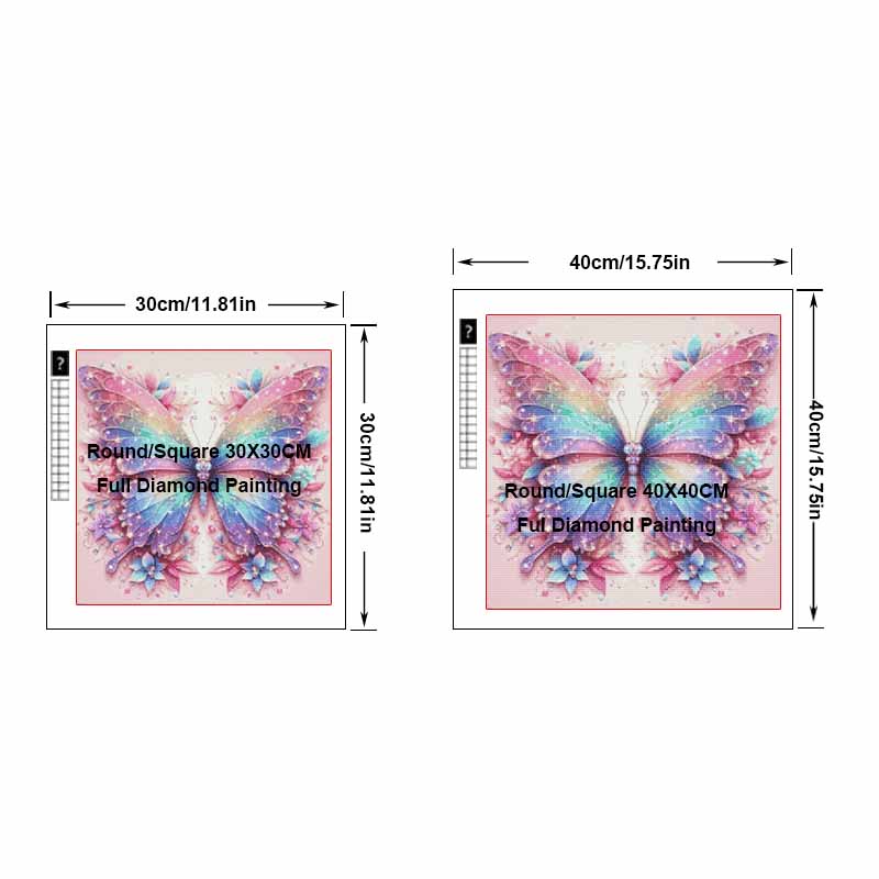 Butterfly DIY Diamond Painting Kit with Colorful Rhinestones Sparkling Craft Canvas for Adults Home Decor and Relaxing Hobby