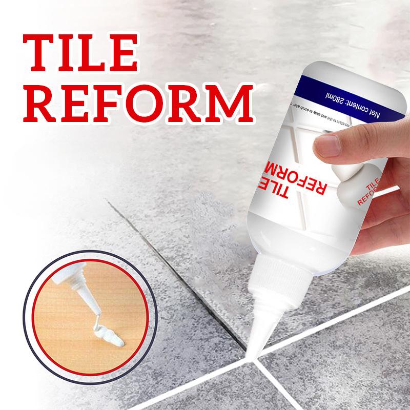 Sellador impermeable para relleno de lechada de azulejos para cocina, baño, relleno de juntas blanco, restauración y actualización de líneas de juntas de azulejos, grietas y plumas de lechada