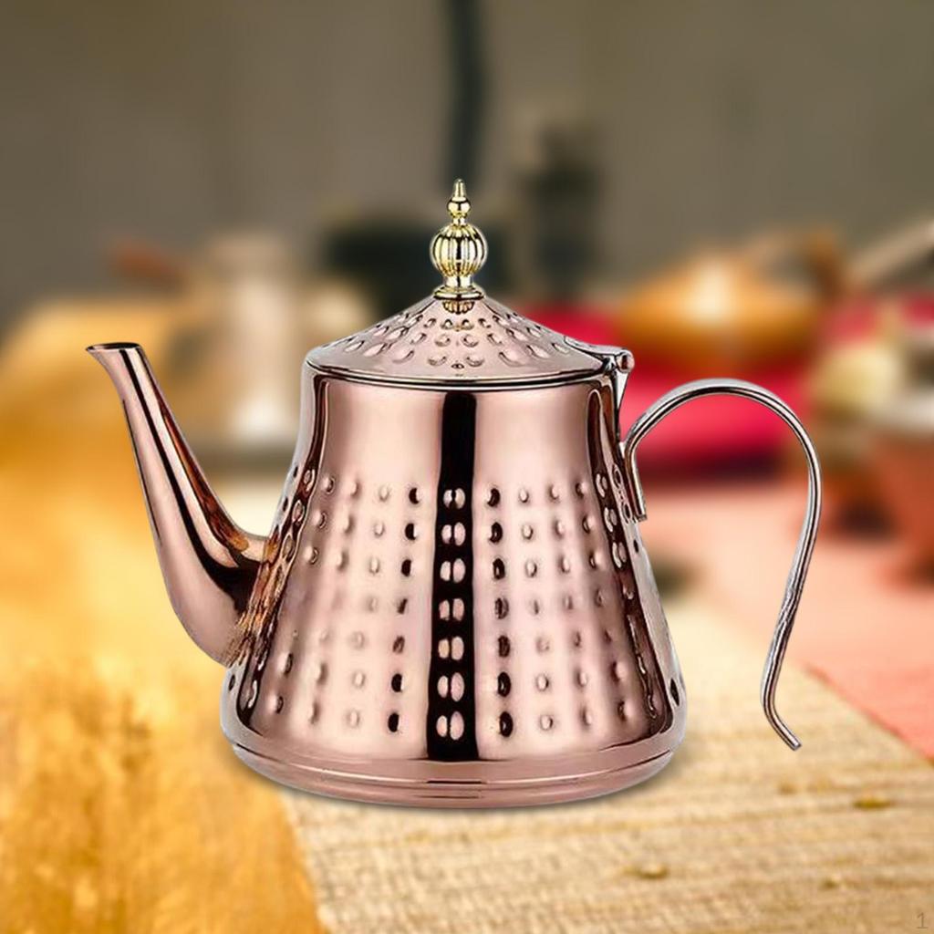 Gooseneck Teapot Stainless Steel Kettle for Induction Loose Leaf Tea