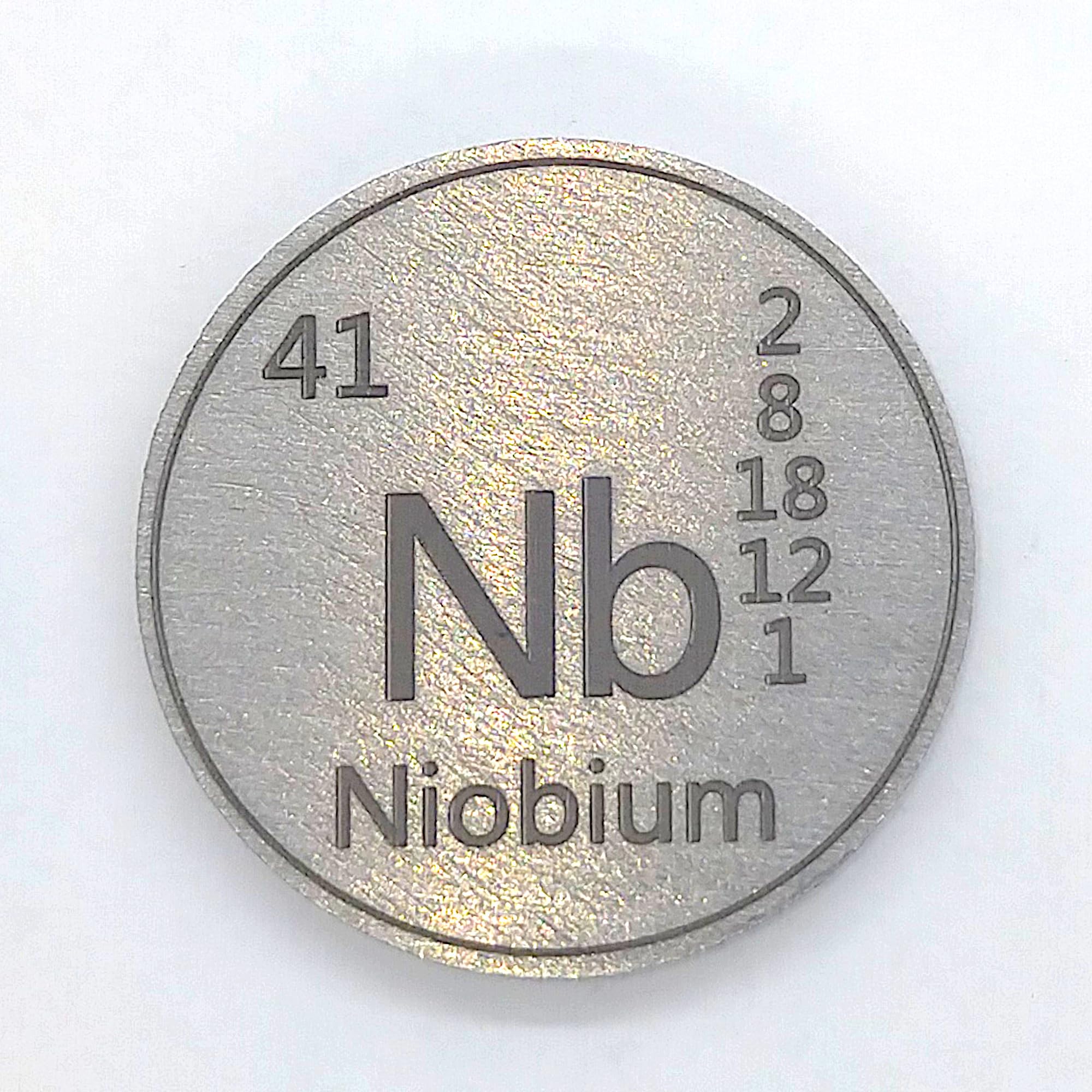 

Elemental Niobium 1 specimen (Nb) (coin size, inch)