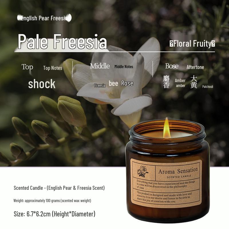 100g High-End Scented Candle for Emergency, Bedroom, Birthday, Disaster Prevention with Essential Oil Fragrance.