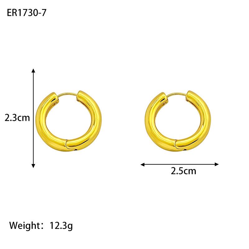 Cercei Minimaliști Geometrice din Metal - Design Elegant Rotund cu Manșete Unice pentru Urechi.