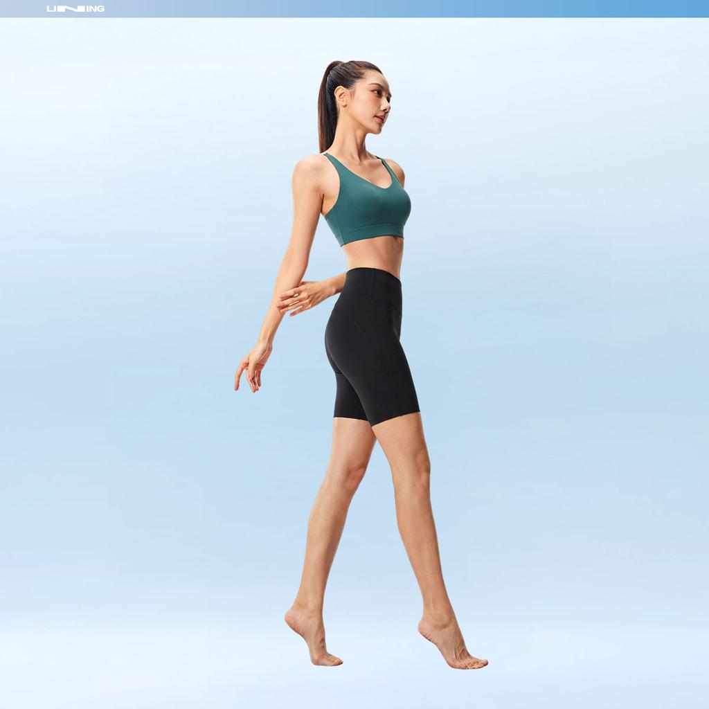 Li Ning Fitness Series Quick Dry Cool Logo Fitness Shorts Women Shorts AUSW006-1