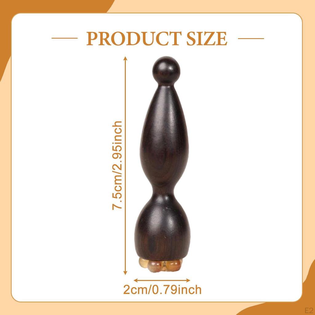 Gesichtsmassage-Werkzeug aus Holz für Augen Handheld Cellulite-Massagen Punktmassage Sandelholz Gua Sha