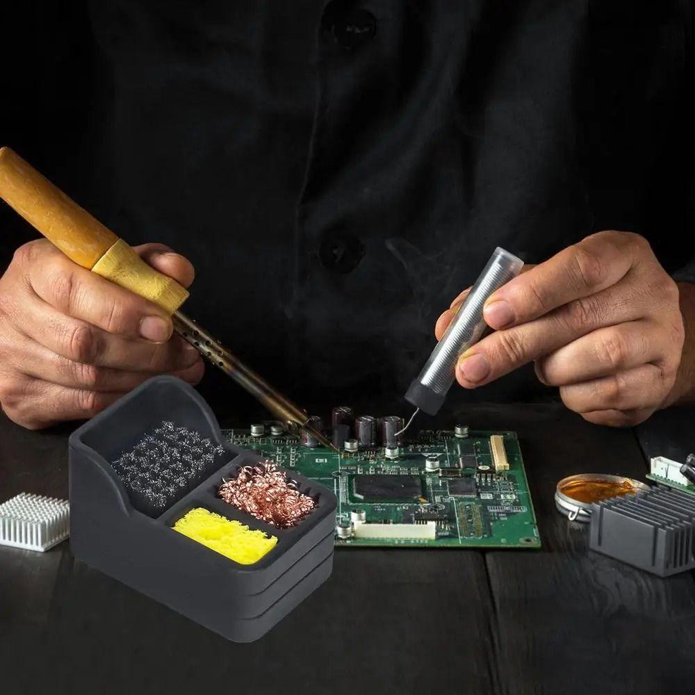 360° Cleaning Soldering Iron Tip Cleaner High Performances Tin Slag Remove Tool  Soldering Station