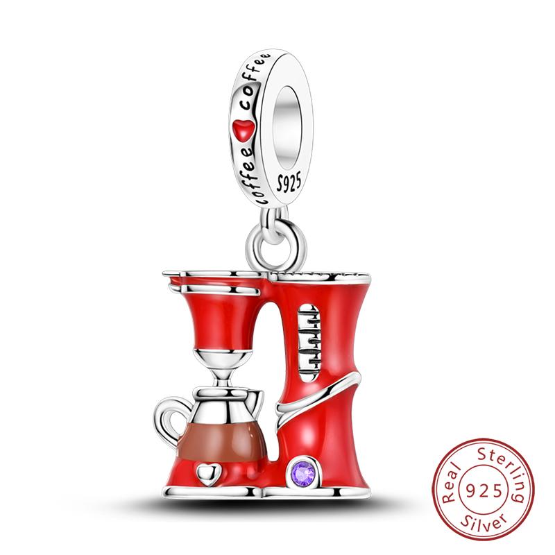 100% Copper Luggage Earth Camera Golf Rugby Helmet Charms Pendants Fit Qikaola Original Bracelets Diy Jewelry