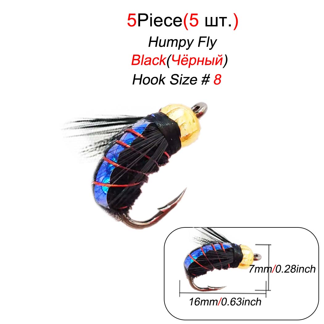 

5/10/20/25 шт., приманка для ловли форели нахлыстом, сухие/мокрые мухи, нимфы, приманки для подледной рыбалки, искусственная приманка 5Pcs