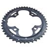 44T44 Teeth Black Aluminum Alloy Crankset Repair Disc, Compatible with Shimano Hollow Crankset