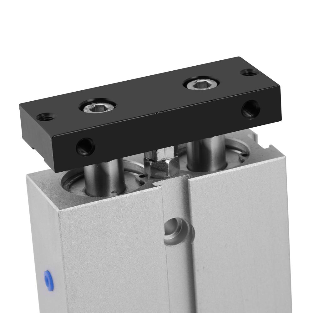 1pc 20mm Bore 100mm Stroke Double Rod Double Acting Aluminum Alloy Pneumatic Air Cylinder