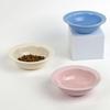 Minimalist Ceramic Pet Bowl with Edge and Neck Protection