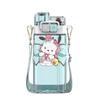 520ml Sanrio Hello Kitty Plastic Bottle Double Drink Cup My Melody Students Cartoon Water Bottle Kuromi Tritan Water Cup For Kid