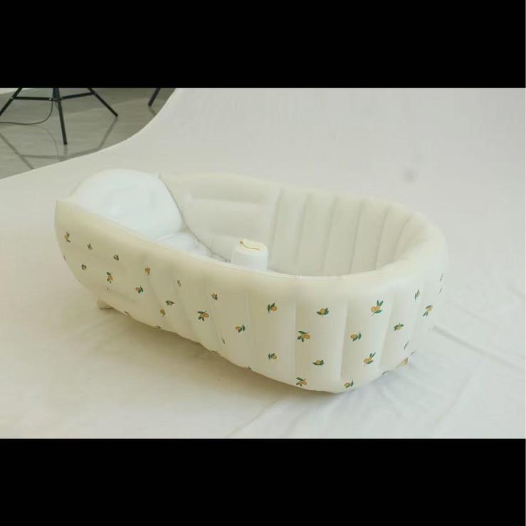 Foldable Inflatable Baby Bathtub: Sit & Lie Newborn Bathing Solution