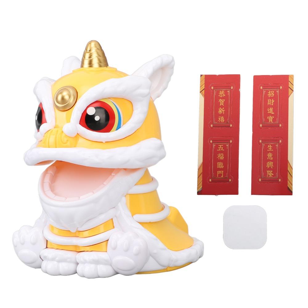 ABS Solar Nodding Lion Car Ornament Sunlight Swing Car Statue Automotive Desktop Figurine