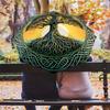 1PC Celtic Tree of Life Umbrella Portable Folding Umbrella Iron Frame Hole Bone Structure Outdoor Home Umbrella A15